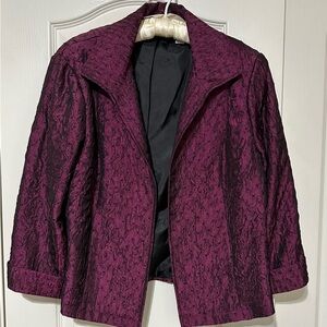 Chico's Purple Open-Front Blazer EUC